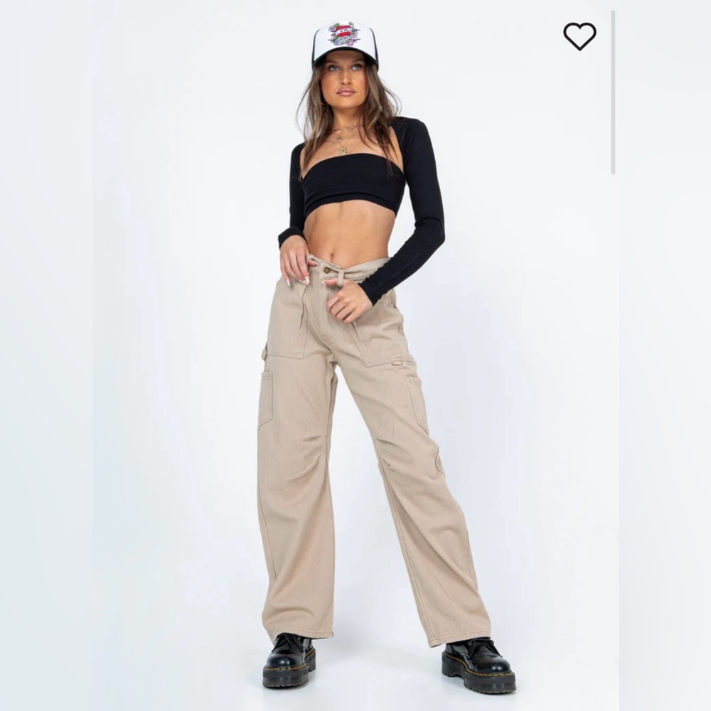 NWT - Lioness - Miami Vice pants beige size XS cargo